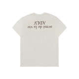 24FW アップサイドダウンベーシックロゴショートスリーブTシャツ クリーム