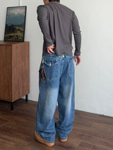 Snap Henley Long Sleeve T-Shirt (3color) (No.1010)