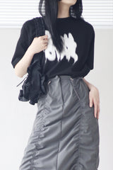 (Unisex) マリンペインティングオーバーフィットショートスリーブTシャツ