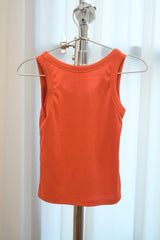 Basic Ribbed Sleeveless (Orange)