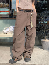 ZIPPER WIDE TROUSER PANTS (3C)