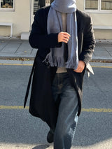 Solari Double-Breasted Long Coat (2 Colors)