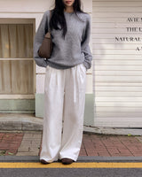 Agel wool round knit