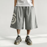 Ruying Patch Illustration Training Bermuda Pants (3 colors)