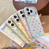ドーパミン カラー ポルカドット ソフト アイフォン ケース (iPhone 13–17 Series)