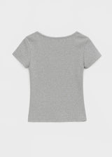 [B-BASIC] Tension Standard Slim U-Neck Short Sleeve Tee (2 SIZE)
