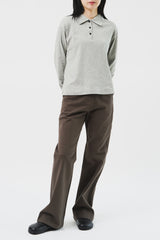 (W) Lone Fold Bootscut Pants (2color)