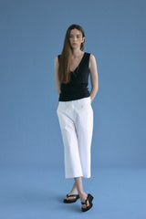 T/T Tailored bermuda pants (white)