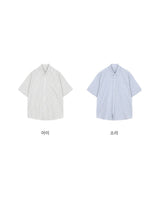 Like Stripe Short Sleeve Shirt (2 Colors)