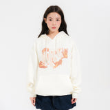 DANCING CAT HOOD TEE-IVORY