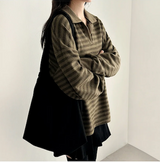 Momo Dangala Loose Fit Collar Sweatshirt