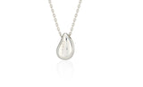 26SS★ Champagne Full Moon Silver Mary Bowl Necklace