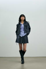 MILD CROP BLAZER / CHARCOAL