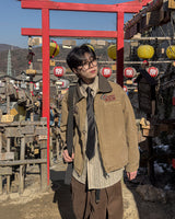 Woven Patch Pigment Work Jacket