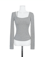elver slim layer button tee