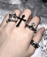Black Cross Ring