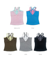 ローラレイヤードトップス (5colors)