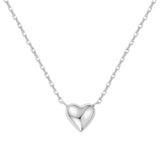 [worn by choi yuri] sweet heart rhodium plating + 925 silver necklace N064-02H