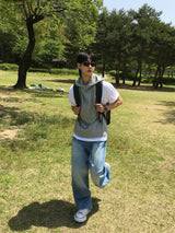 ディアカットウォッシングデニムパンツ4C