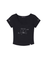 PRECIOUS SLOW SNAIL T - SHIRT - PINK STRIPED
