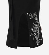 【ディスプレイ商品】ルビーフラワーワンショルダースリーブレスニット