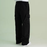 Poly Span Winter Cargo Pants - BLACK