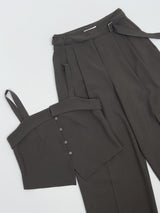 Onion Belted Wide Slacks