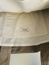 コーデュロイシンプルラインバッグ (khaki gray)