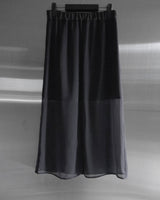 Ash Chiffon Long Skirt