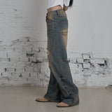 C VINTAGE DESTROYED WIDE DENIM PANTS_VINTAGE