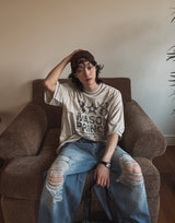 Portina Damage Wide Denim Pants