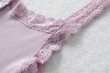 Lilac Lace Button Tank Top 231646396