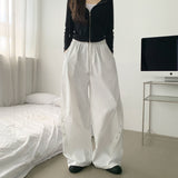 ナイロンカーブドバンドワイドパンツ