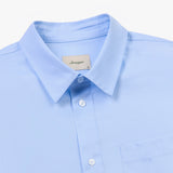Stranger Classic Fit Flower Cotton Shirt (Blue Stripe)