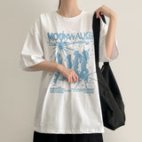 ウォーキーグラフィティボクシーフィットショートスリーブTシャツ