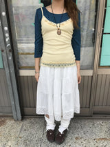 deer vintage layered skirt 