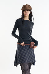 Suede pouch belt