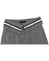 フォールドオーバーワイドスラックス _ GREY