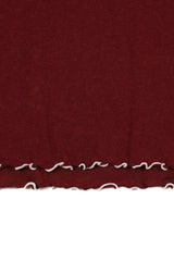 Frill Basic Turtleneck [Wine]
