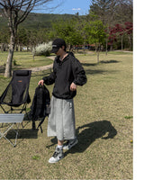 Easy Side Snap Bermuda Sweat Pants