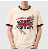 エッセンシャルスタンダードショートスリーブリンガーTシャツユニオンホース クリーム