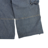 retro denim cargo pants