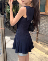 ライクニットショールミニドレス