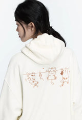 26FW★ハンギング キャッツ エンブロイダード フーディー