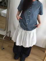 [unisex] ハシンデニムストリングワイドパンツ