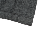 soft high neck fleece anorak set - charcoal       