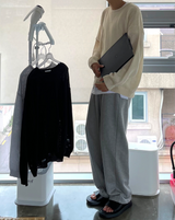 ブラック & ホワイト プラットフォームスリッパ