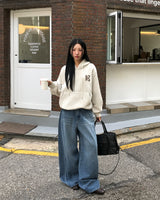 [ORIGINAL] ラッピングレオパードフリースフーディー