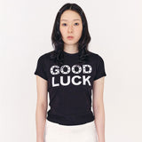GOOD LUCK TEE BLACK