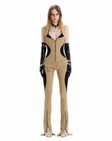 SG.S キャミフレアボディコンジャンプスーツ